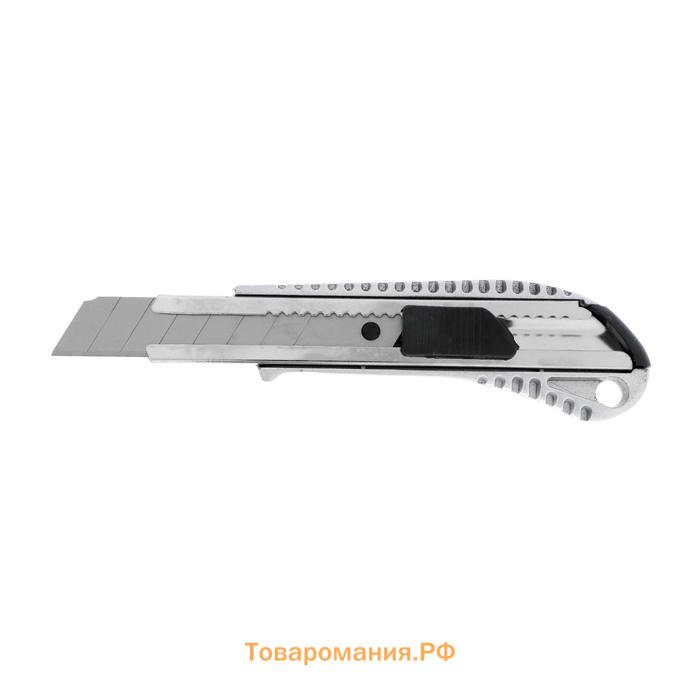 Нож универсальный ТУНДРА, металлический корпус, 18 мм