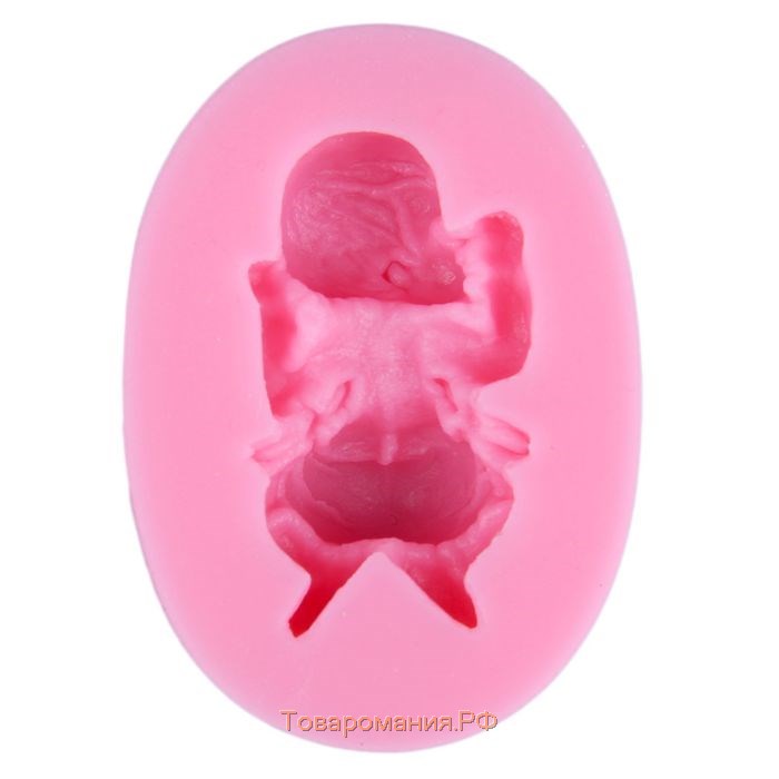 Силиконовый молд «Малыш», 6×4×2 см, цвет розовый