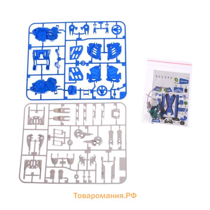 Конструктор электронный «Робот», 3 в 1, работает от солнечной батареи, 61 деталь, 1 лист наклеек