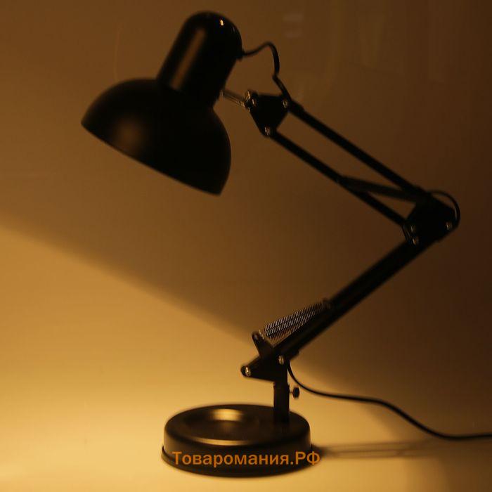 Лампа настольная 810 "Деко, чёрная" E27 40W RISALUX