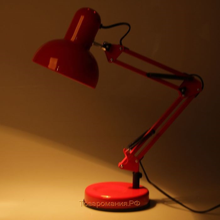 Лампа настольная 810 "Деко, красная" E27 40W RISALUX