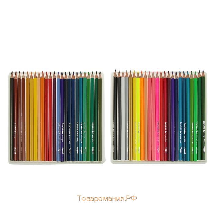 Карандаши трёхгранные, 48 цветов, Maped Color Peps, ударопрочный грифель