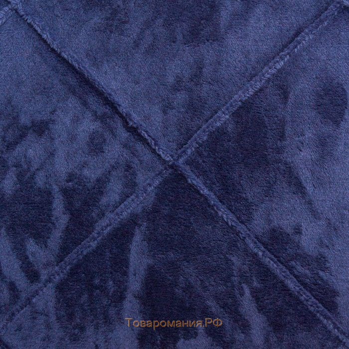 Наволочка декоративная  «Соло» цвет синий, размер 45х45 см