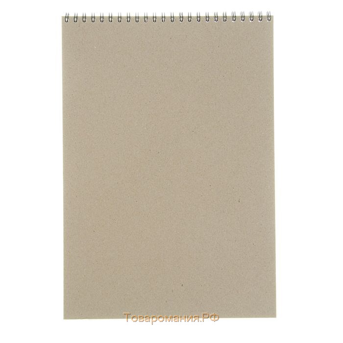 Блокнот для зарисовок А4, 20 листов на гребне Sketchbook, обложка мелованный картон, жёсткая подложка, блок акварельная бумага 200 г/м2, МИКС
