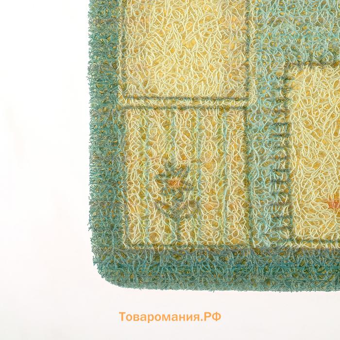 Коврик придверный грязезащитный Home, 37×58 см