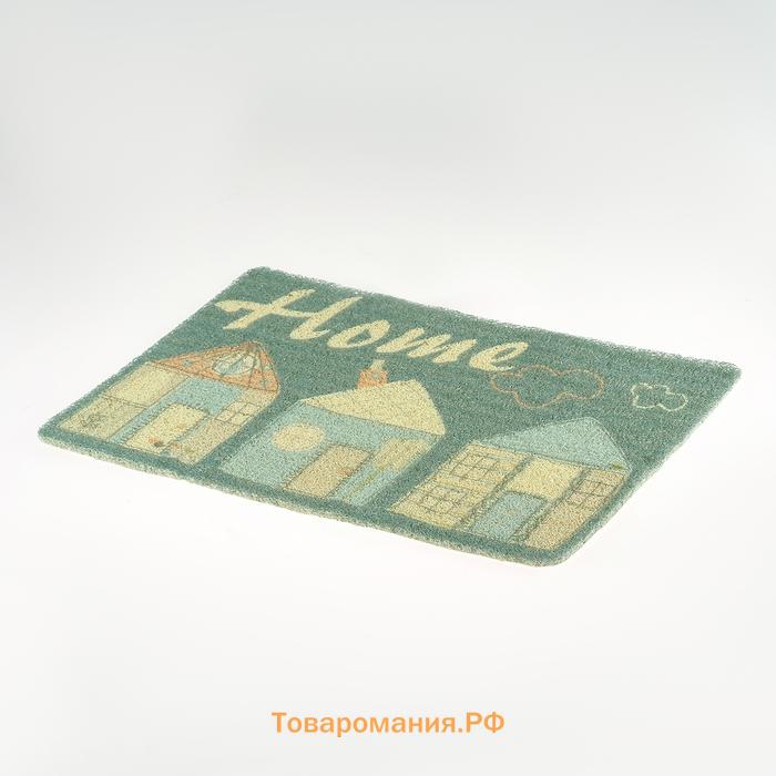 Коврик придверный грязезащитный Home, 37×58 см