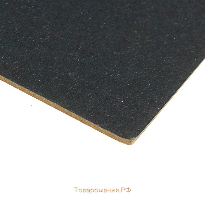 Картон переплётный (обложечный) 1.5 мм, 21 х 30 см, 950 г/м2, чёрный
