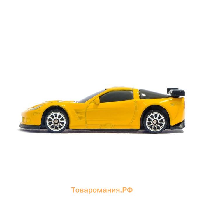 Машина металлическая CHEVROLET CORVETTE C6-R, 1:64, цвет чёрный