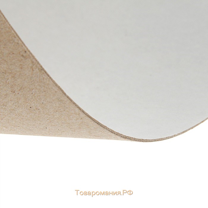Картон переплётный (обложечный) 0.9 мм, 30 х 30 см, 540 г/м2, белый