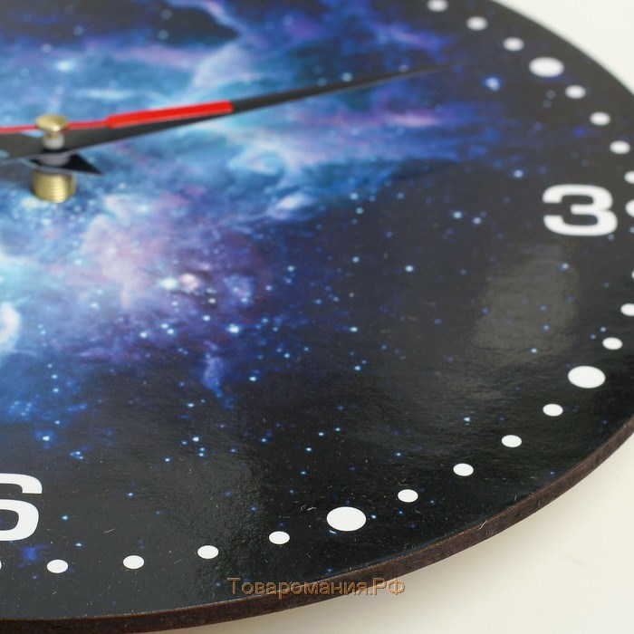 Часы настенные "Космос", плавный ход, d=24  см