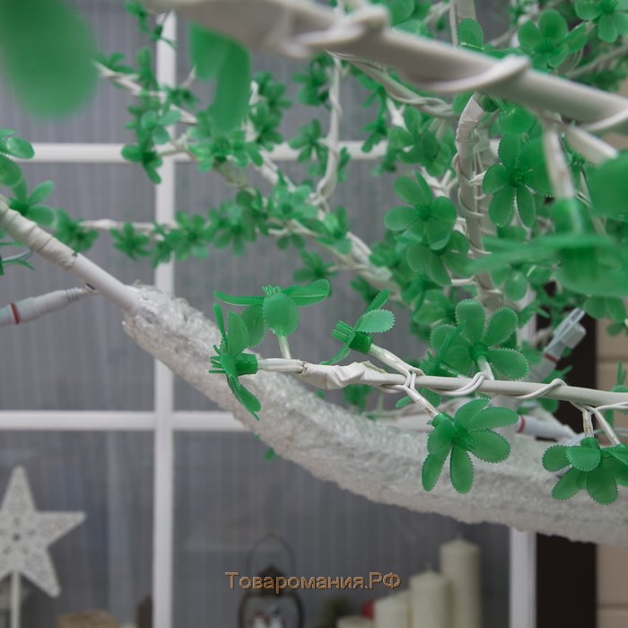 Светодиодное дерево «Акриловое» 3 м, 2304 LED, постоянное свечение, 220 В, свечение зелёное