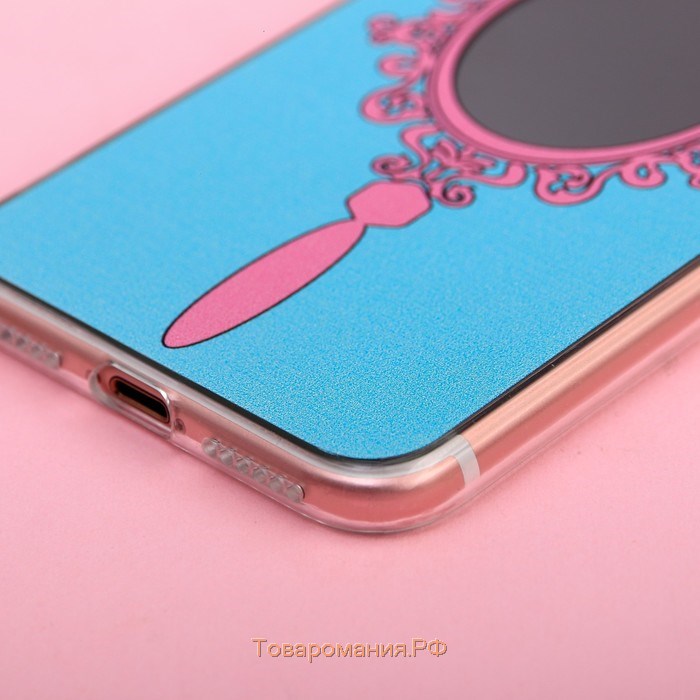 Чехол для телефона iPhone 7 с зеркальным эффектом «Излучай красоту», 6.5 × 14 см