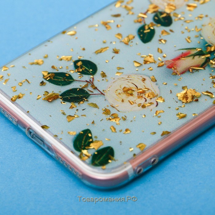 Чехол для телефона iPhone 7 с фольгированием «Нежность», 6.5 × 14 см