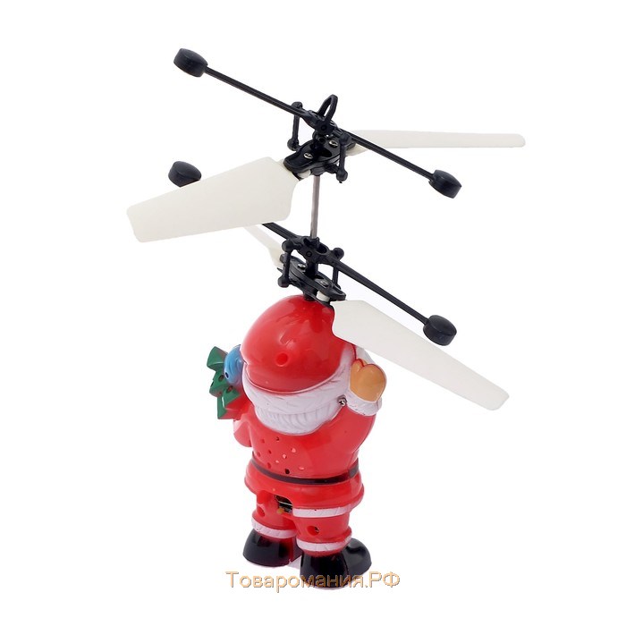 Летающая игрушка «Дед мороз», работает от аккумулятора, заряжается от USB