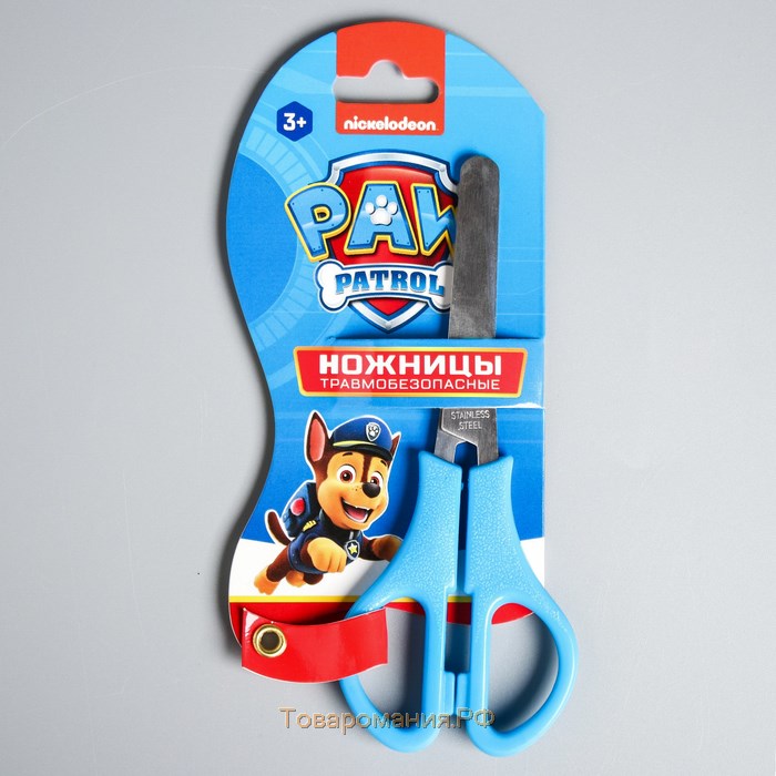 Ножницы детские 12 см, безопасные, пластиковые ручки,МИКС, PAW PATROL