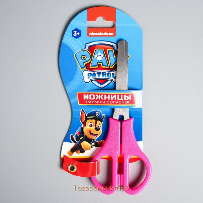 Ножницы детские 12 см, безопасные, пластиковые ручки,МИКС, PAW PATROL