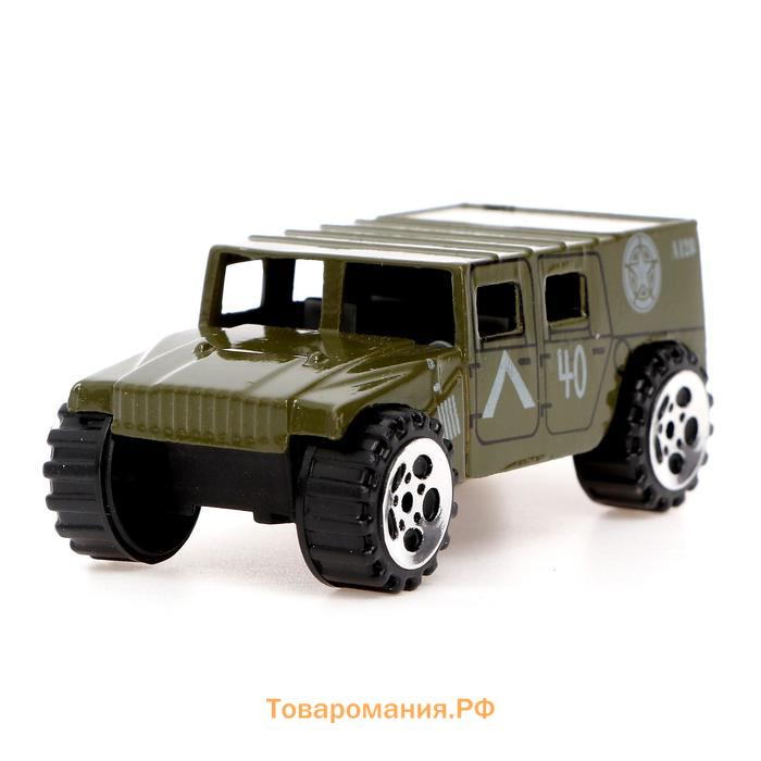 Машинка металлическая в яйце «Военная», масштаб 1:64, МИКС