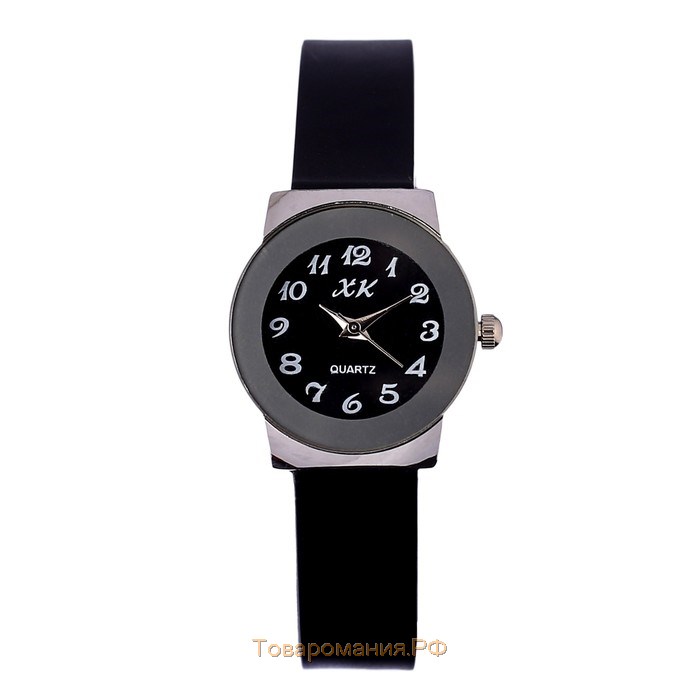 Часы наручные женские "Ореана", d-2.5 см, ремешок силикон