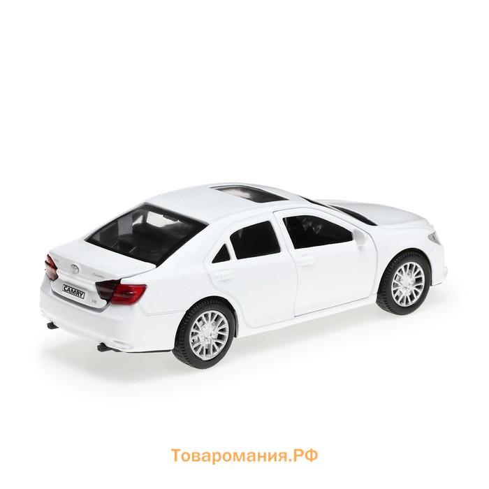 Машина металлическая TOYOTA CAMRY, 12 см, открываются двери, инерционная, цвет белый