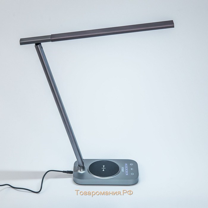 Настольная лампа Ньютон, 9Вт LED, 720лм, 3000-4000K, графит