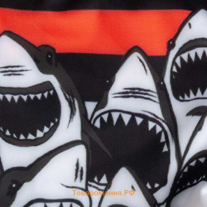 Плавки купальные для мальчика KAFTAN «Акулы», рост 122-128 (34), цвет чёрный