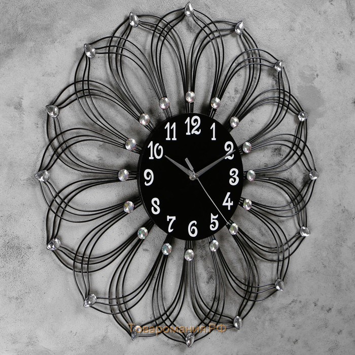 Часы настенные, серия: Ажур, "Пильо", плавный ход, d-59 см, циферблат 22 см