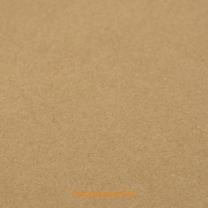 Крафт-бумага, 210 х 120 мм, 140 г/м², коричневая/серая