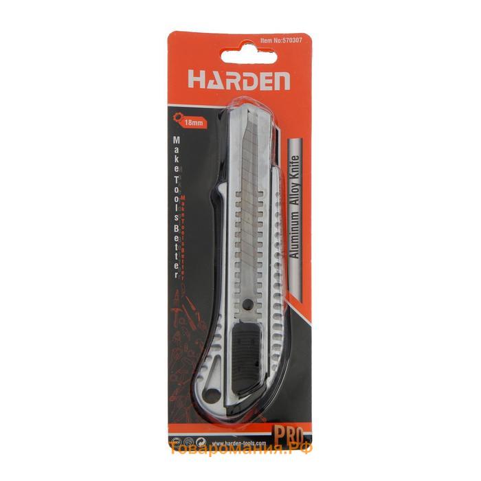 Нож универсальный HARDEN 570307, металлический корпус, 18 мм