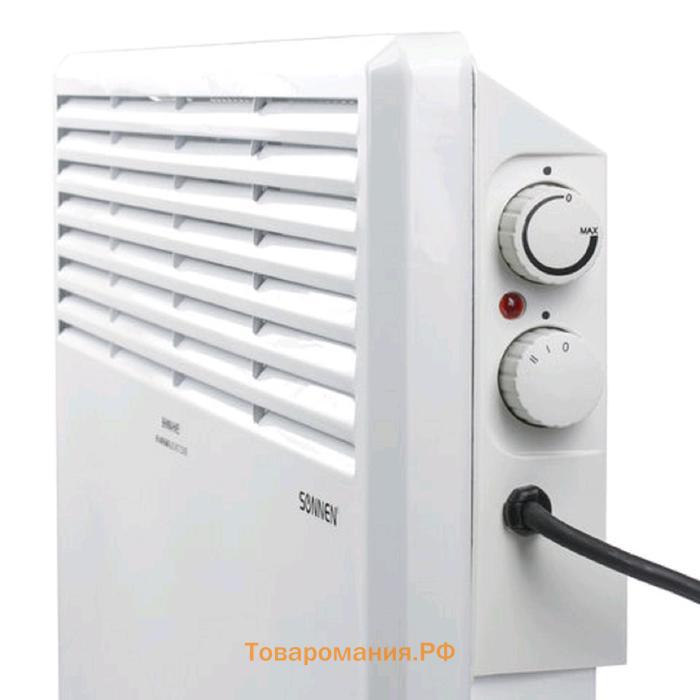 Обогреватель SONNEN X-1500, конвекторный, 1500 Вт, до 15 м², напольный/настенный, белый