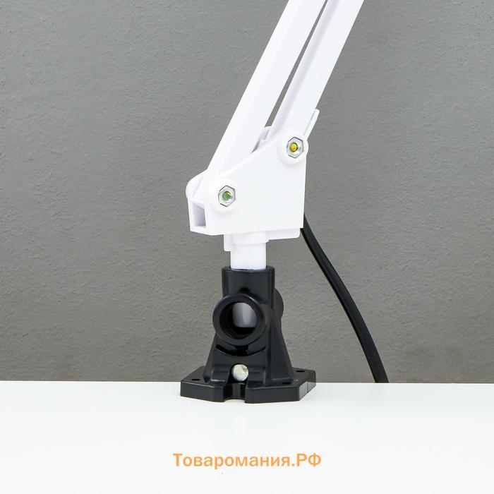 Лампа настольная UTLED-017С на струбцине, G23 8Вт LED белый