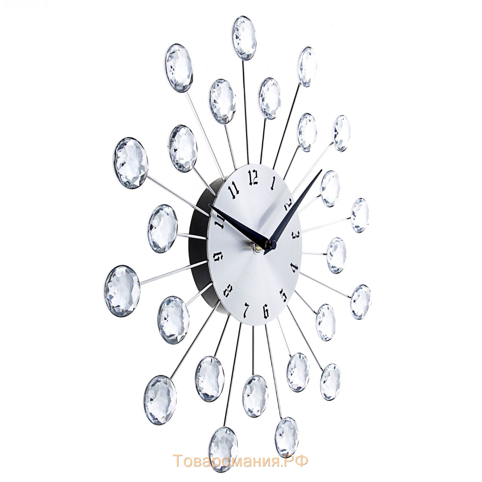 Часы настенные, серия: Ажур, "Лучики", плавный ход, d-35 см, циферблат 13 см