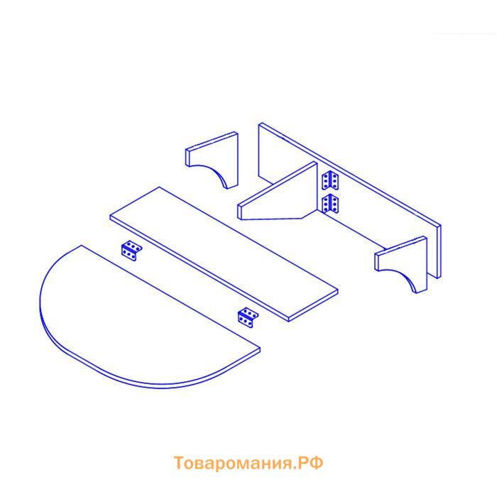 Стол подвесной Прованс, 780х240(660)х216, Белый