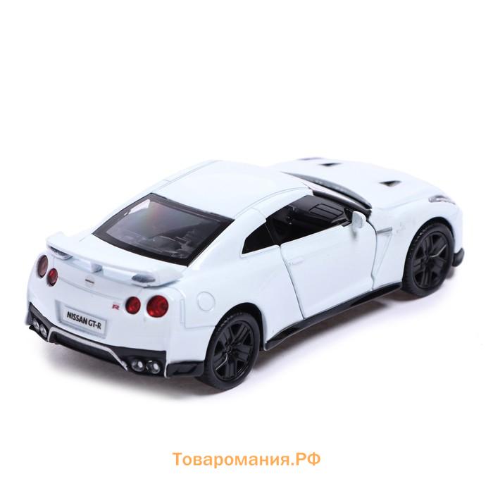 Машина металлическая NISSAN GT-R (R35), 1:32, открываются двери, инерция, цвет белый