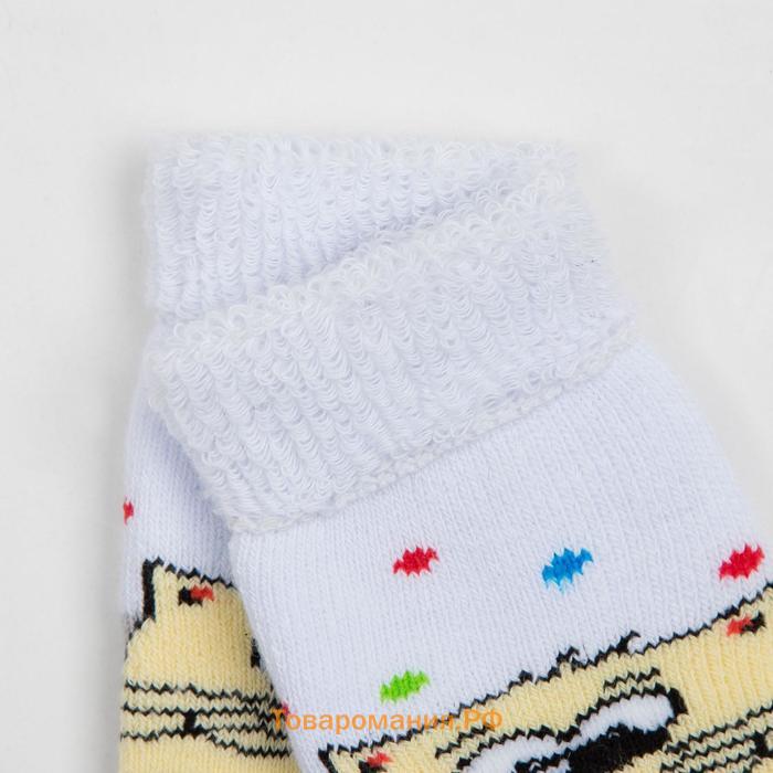 Носки детские махровые, цвет светло-серый, размер 11-12