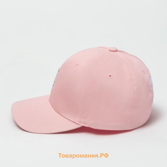 Кепка женская MINAKU "LOVE" цвет розовый, р-р 56-58