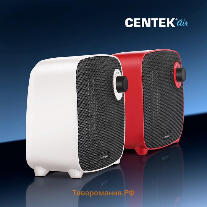 Тепловентилятор Centek CT-6023, керамический, настольный, 1500 Вт, 15 м², серый