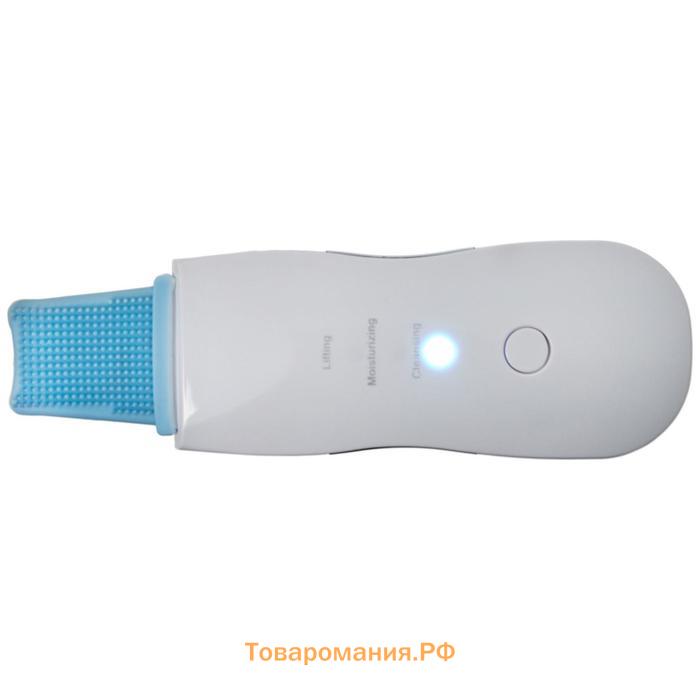 Аппарат Bradex KZ 0402, для ультразвуковой чистки лица, 3 Вт, 3 режима, белый