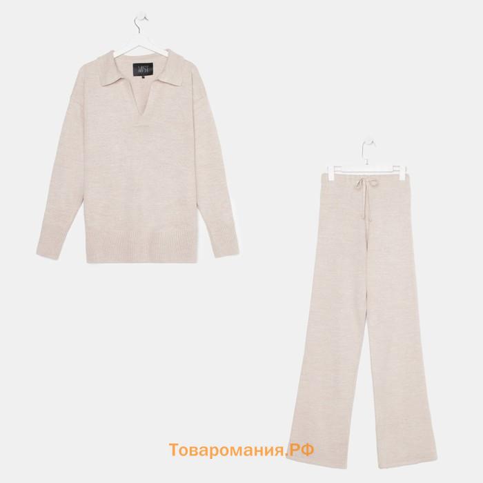 Костюм женский (джемпер и брюки) MIST р. 40-42, бежевый