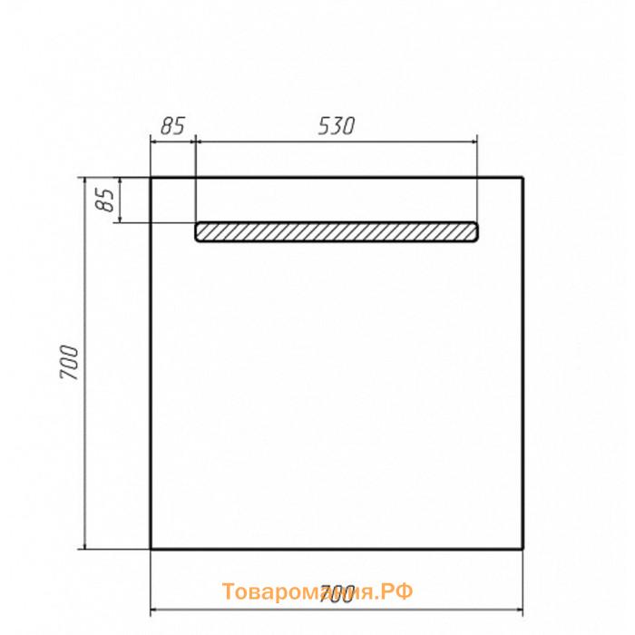 Зеркало Домино Good Light 70, с подсветкой, 700х700 мм