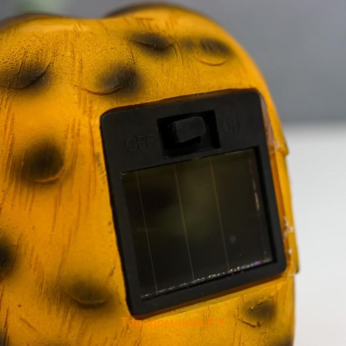 Сувенир полистоун свет "Филин-малыш - объятия" от солнечной батареи 8х7,5х10 см