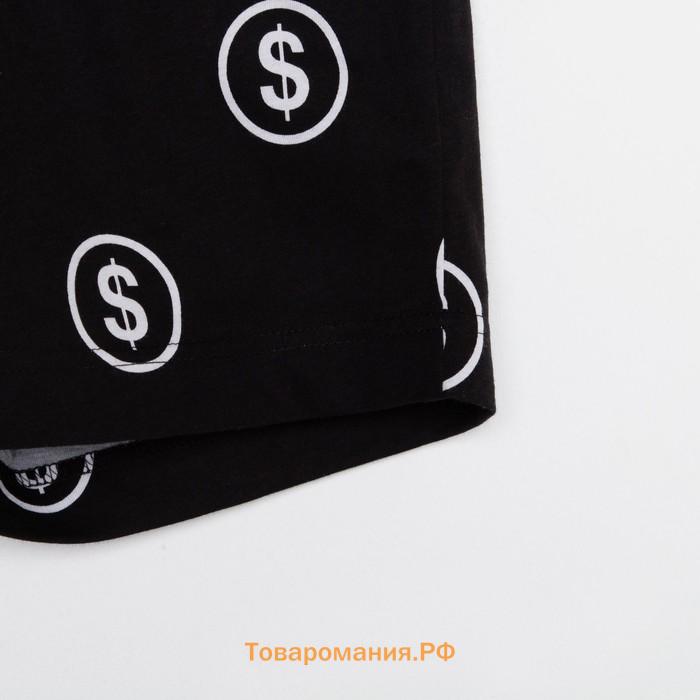 Пижама мужская KAFTAN "Money" р.54, черный