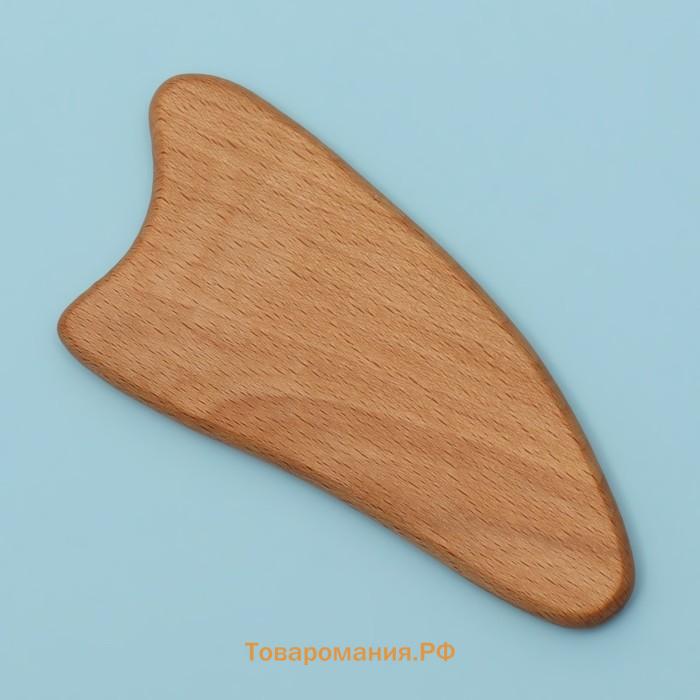 Массажёр Гуаша «Сердце», 11 × 5 см, деревянный