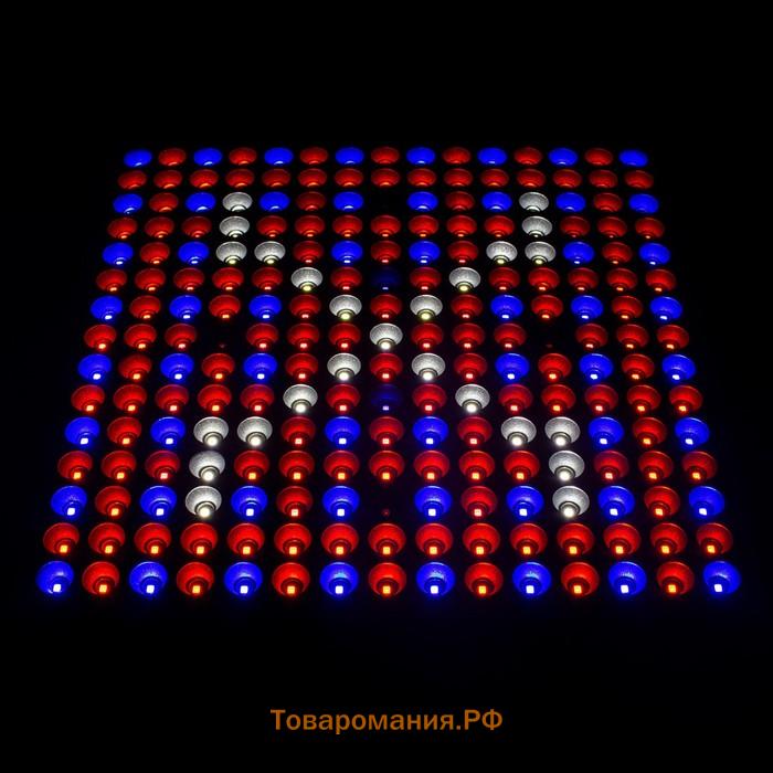 Фитопанель светодиодная, 36 Вт, 31 × 31 × 1,2 см, полный спектр