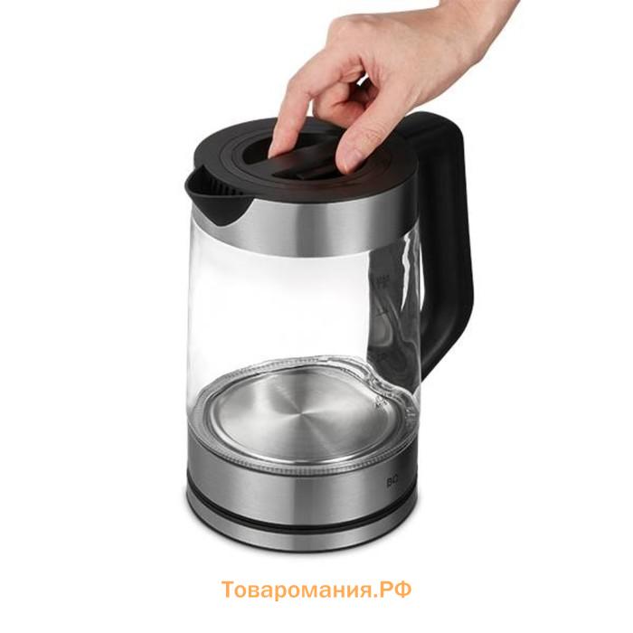 Чайник электрический BQ KT1840G, 1.8 л, 1800 Вт, чёрный