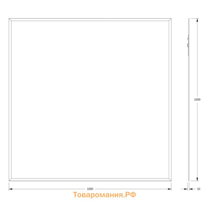 Зеркало Evoform, с фацетом, 15 мм, 100х100 см