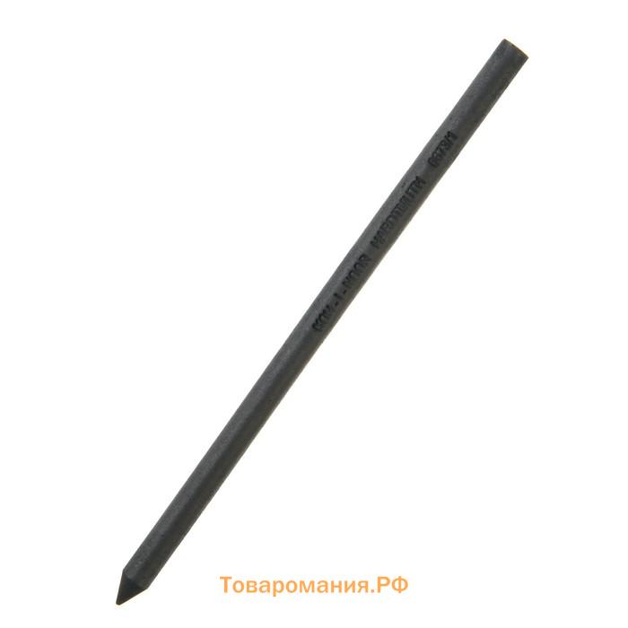 Набор угля художественного искусственного для цанговых карандашей Koh-I-Noor 8673, B, D=5.6 мм, L=120 мм, 6 штук в наборе