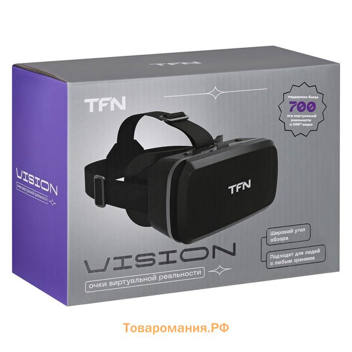 3D Очки виртуальной реальности TFN VR VISON, смартфоны до 6,5", регулировка, черные