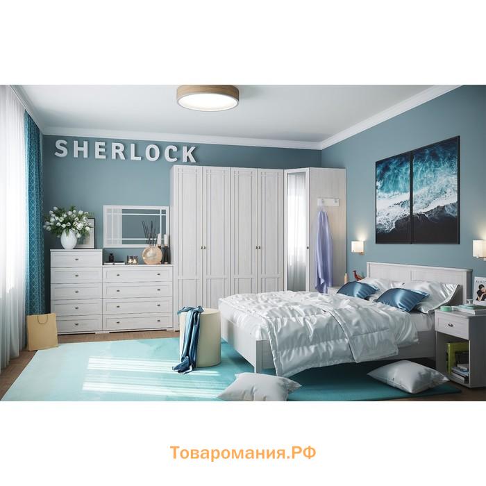 Кровать Sherlock 44, 1200 × 2000 мм, без основания, цвет ясень анкор светлый