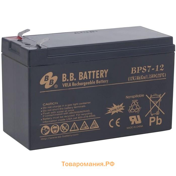 Батарея для ИБП BB BPS 7-12, 12 В, 7 Ач