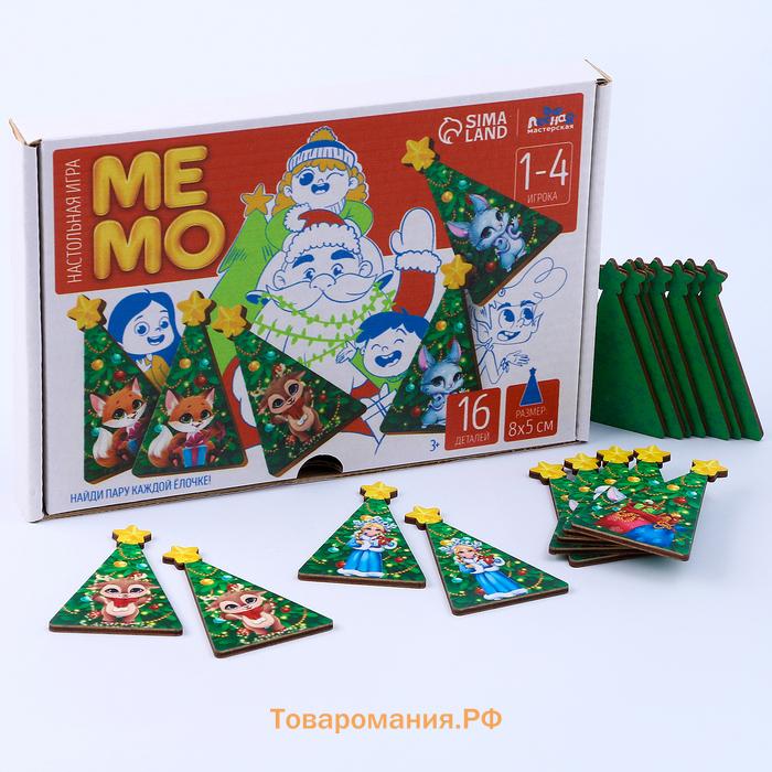 Настольная игра «Новый год! Мемори ёлочки»